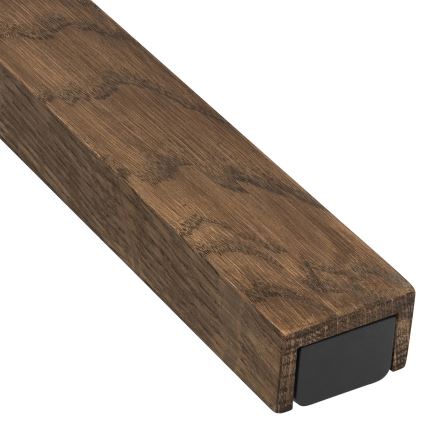 Brilagi - LED vonios veidrodžio apšvietimas WOODY MIRROR LED/15W/230V 90 cm IP44 ąžuolas graikinis riešutas/juoda