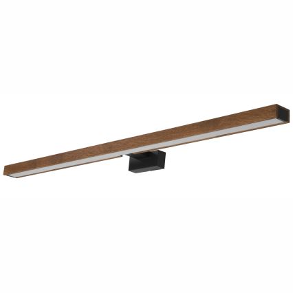Brilagi - LED vonios veidrodžio apšvietimas WOODY MIRROR LED/15W/230V 90 cm IP44 ąžuolas vyšnia/juoda
