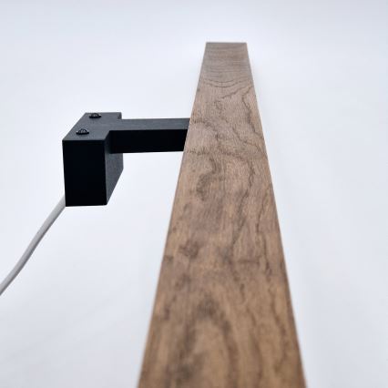 Brilagi - LED vonios veidrodžio apšvietimas WOODY MIRROR LED/15W/230V 90 cm IP44 ąžuolas vyšnia/juoda