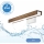 Brilagi - LED vonios veidrodžio apšvietimas WOODY MIRROR LED/8W/230V 40 cm IP44 ąžuolas graikinis riešutas/balta