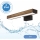 Brilagi - LED vonios veidrodžio apšvietimas WOODY MIRROR LED/8W/230V 40 cm IP44 ąžuolas graikinis riešutas/juoda