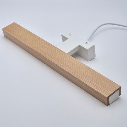 Brilagi - LED vonios veidrodžio apšvietimas WOODY MIRROR LED/8W/230V 40 cm IP44 ąžuolas/balta