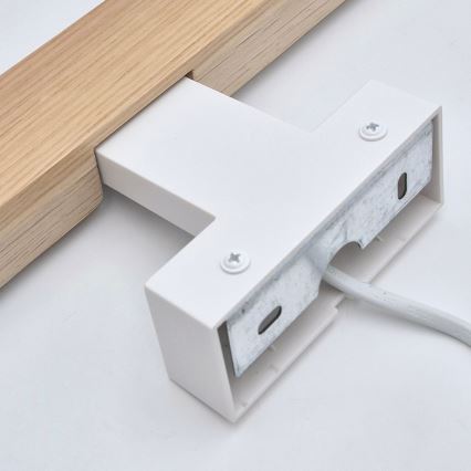 Brilagi - LED vonios veidrodžio apšvietimas WOODY MIRROR LED/8W/230V 40 cm IP44 ąžuolas/balta
