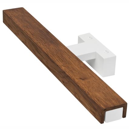 Brilagi - LED vonios veidrodžio apšvietimas WOODY MIRROR LED/8W/230V 40 cm IP44 ąžuolas vyšnia/balta