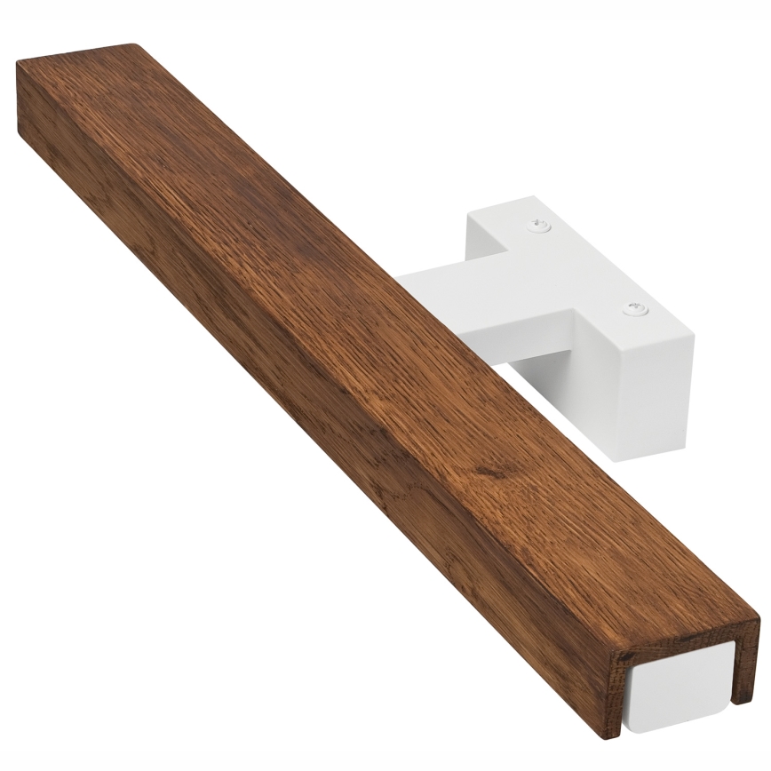 Brilagi - LED vonios veidrodžio apšvietimas WOODY MIRROR LED/8W/230V 40 cm IP44 ąžuolas vyšnia/balta