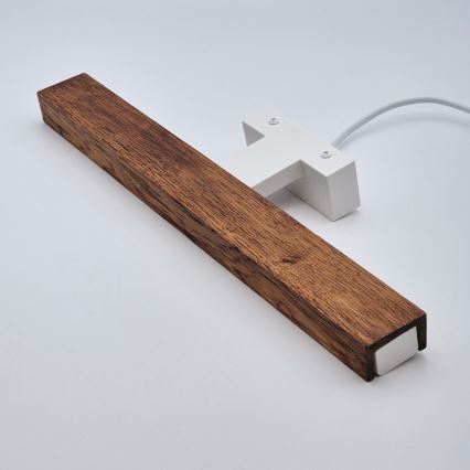 Brilagi - LED vonios veidrodžio apšvietimas WOODY MIRROR LED/8W/230V 40 cm IP44 ąžuolas vyšnia/balta