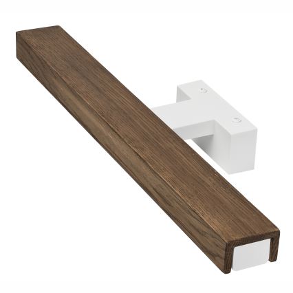 Brilagi - LED vonios veidrodžio apšvietimas WOODY MIRROR LED/8W/230V 40 cm IP44 ąžuolas graikinis riešutas/balta