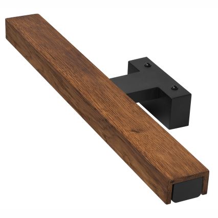 Brilagi - LED vonios veidrodžio apšvietimas WOODY MIRROR LED/8W/230V 40 cm IP44 ąžuolas vyšnia/juoda