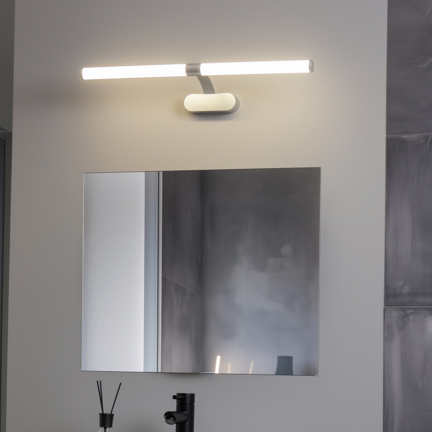 Brilagi - 2in1 vonios veidrodžio LED apšvietimas TUBEO LED/8W/230V 60 cm IP44 sidabrinės spalvos