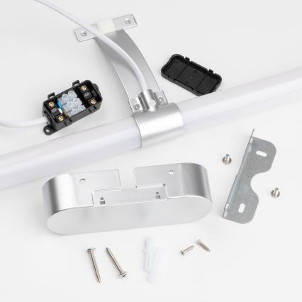 Brilagi - 2in1 vonios veidrodžio LED apšvietimas TUBEO LED/8W/230V 60 cm IP44 sidabrinės spalvos