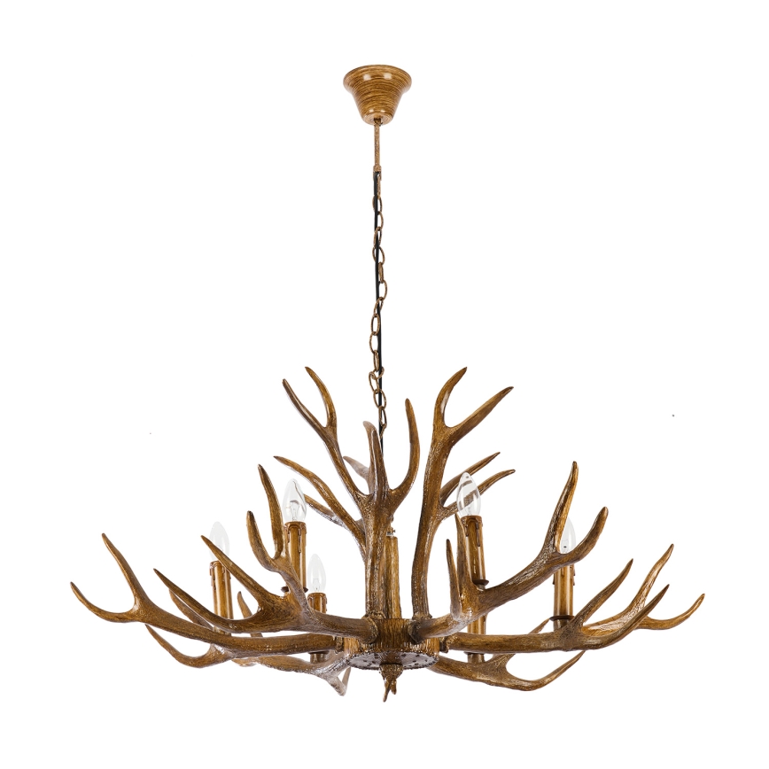 Brilagi - Liustra ant grandinės DEER 6xE14/10W/230V, skersmuo 102 cm
