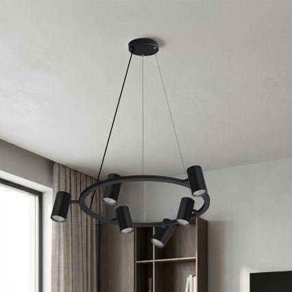 Brilagi - Liustra ant laido SELE 6xGU10/30W/230V juoda