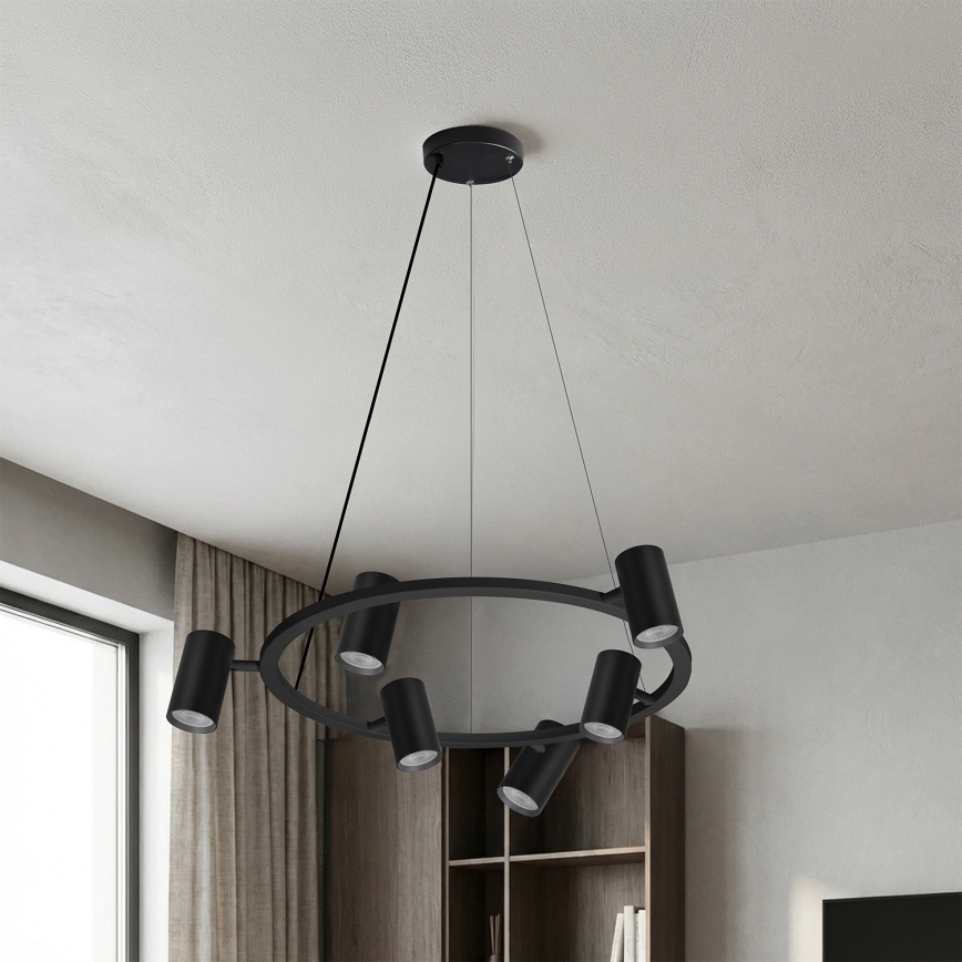Brilagi - Liustra ant laido SELE 6xGU10/30W/230V juoda