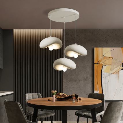 BRILAGI - Liustra ant laido WABI SABI 3xE27/60W/230V balta
