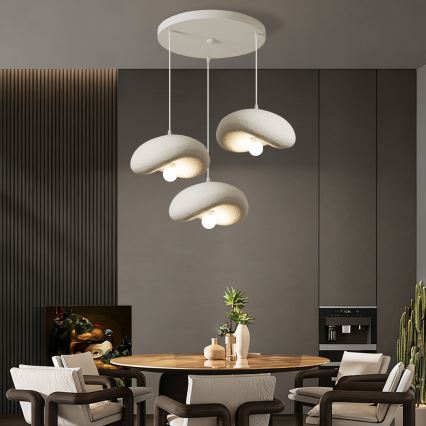 BRILAGI - Liustra ant laido WABI SABI 3xE27/60W/230V balta