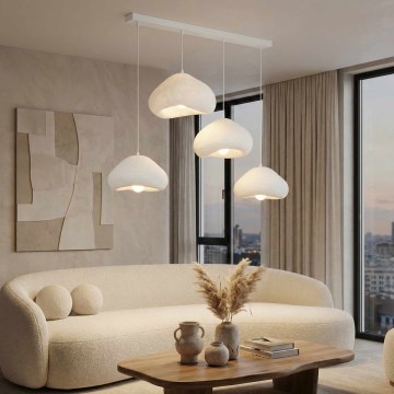 Brilagi - liustra ant laido WABI SABI 4xE27/40W/230V balta