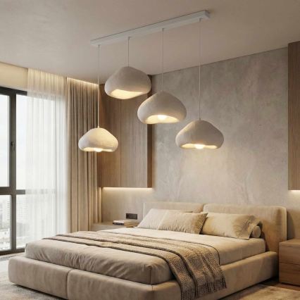 Brilagi - liustra ant laido WABI SABI 4xE27/40W/230V balta