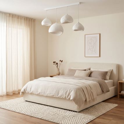 Brilagi - liustra ant laido WABI SABI 4xE27/40W/230V balta