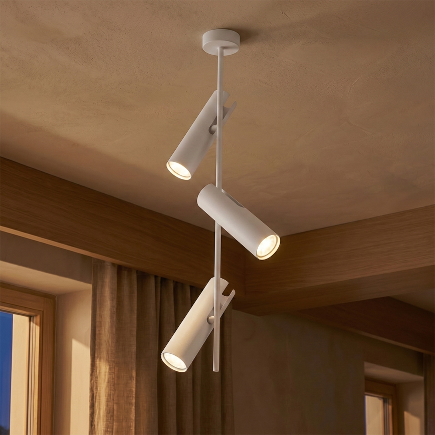 Brilagi - Liustra ant strypo BRANCH 3xGU10/30W/230V balta