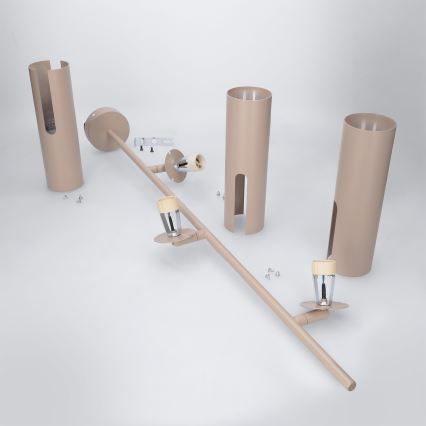 Brilagi - Liustra ant strypo BRANCH 3xGU10/30W/230V smėlinė