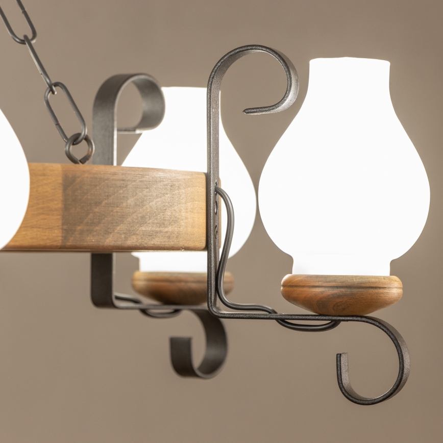 Brilagi - Liustra su grandine ROATA 6xE14/40W/230V, skersmuo 70 cm, buko