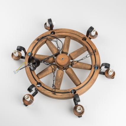 Brilagi - Liustra su grandine ROATA 6xE14/40W/230V, skersmuo 70 cm, buko