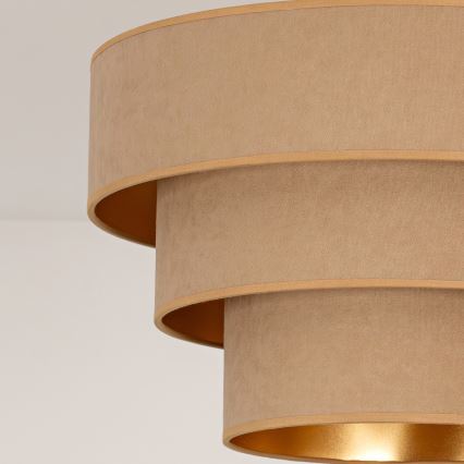 Brilagi - Liustra su laidu LUNETA 1xE27/60W/230V Ø 40 cm smėlinė/auksinė