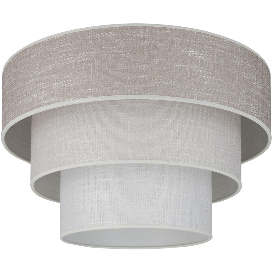 Brilagi - Lubinis šviestuvas ALASKA LUNETA 1xE27/15W/230V diametras 45 cm pilka/kreminė