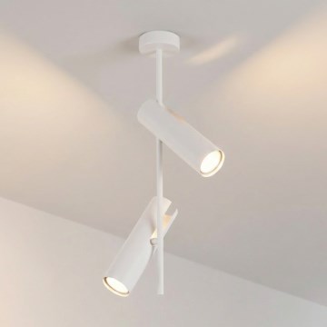 Brilagi - Lubinis šviestuvas ant strypo BRANCH 2xGU10/30W/230V baltas
