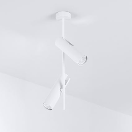 Brilagi - Lubinis šviestuvas ant strypo BRANCH 2xGU10/30W/230V baltas