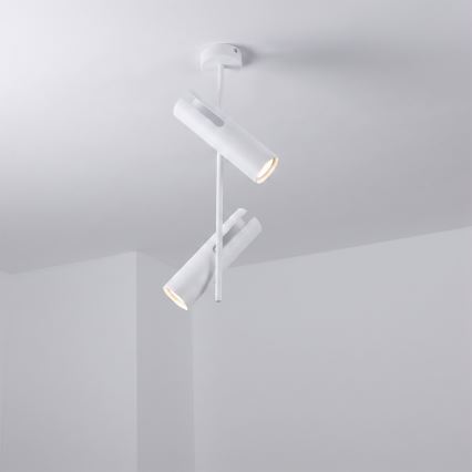 Brilagi - Lubinis šviestuvas ant strypo BRANCH 2xGU10/30W/230V baltas