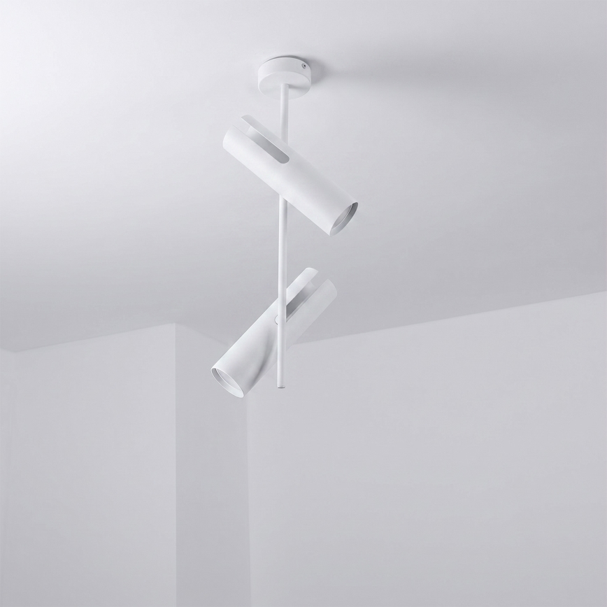 Brilagi - Lubinis šviestuvas ant strypo BRANCH 2xGU10/30W/230V baltas