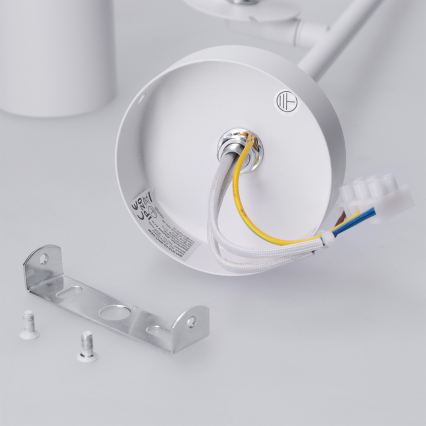 Brilagi - Lubinis šviestuvas ant strypo BRANCH 2xGU10/30W/230V baltas
