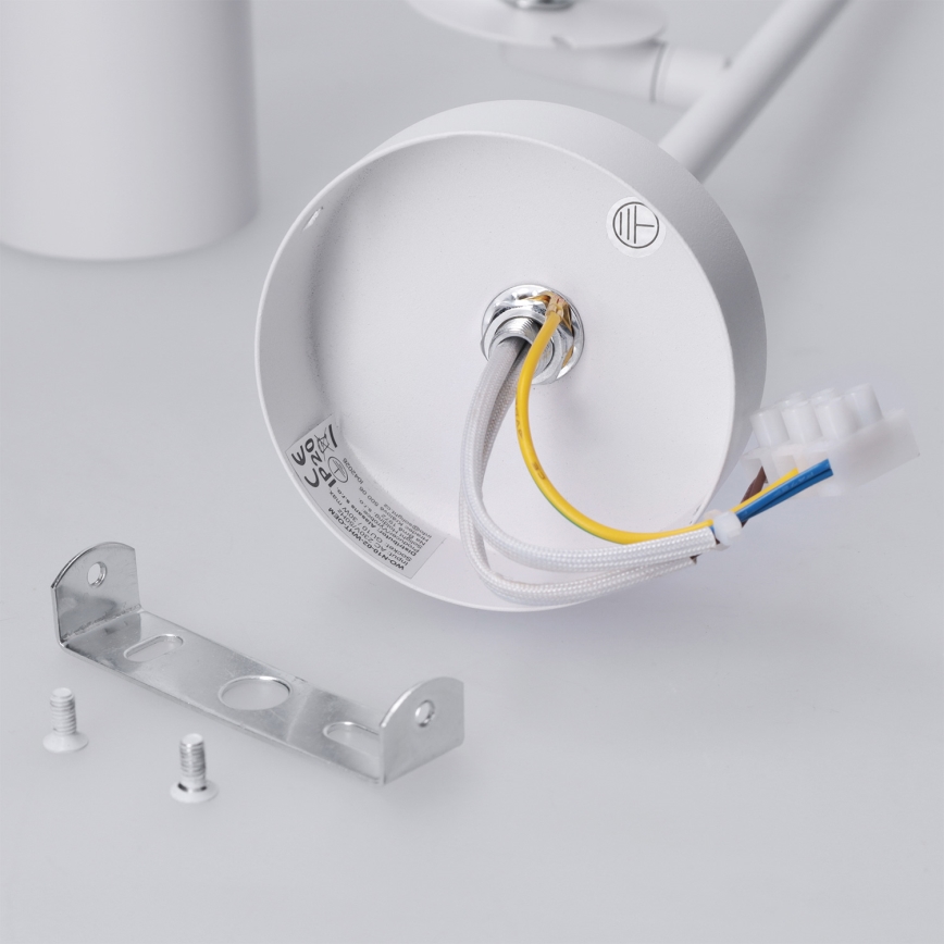 Brilagi - Lubinis šviestuvas ant strypo BRANCH 2xGU10/30W/230V baltas
