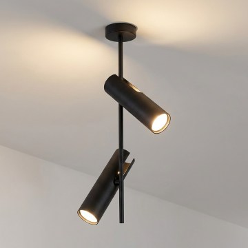 Brilagi - Lubinis šviestuvas ant strypo BRANCH 2xGU10/30W/230V juodas