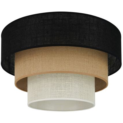Brilagi - Lubinis šviestuvas ASPEN LUNETA 1xE27/15W/230V diametras 45 cm juoda/smėlio spalva/kreminė