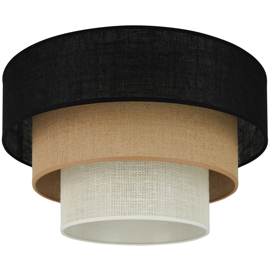 Brilagi - Lubinis šviestuvas ASPEN LUNETA 1xE27/15W/230V diametras 45 cm juoda/smėlio spalva/kreminė
