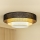 Brilagi - Lubinis šviestuvas ASPEN LUNETA LED/12W/230V diametras 60 cm 3000K/4000K/6400K juoda/smėlio spalva/kreminė