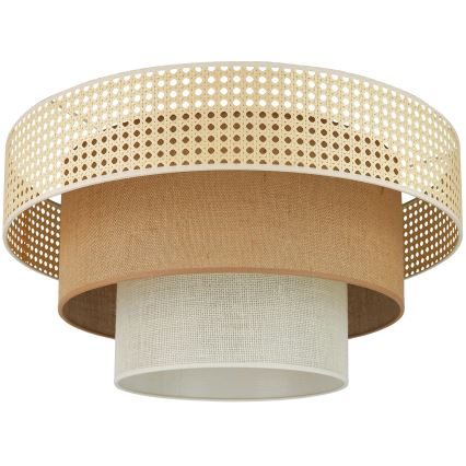 Brilagi - Lubinis šviestuvas CEDAR LUNETA 1xE27/15W/230V diametras 45 cm smėlio spalva/ruda/kreminė