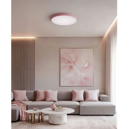 Brilagi - lubinis šviestuvas CLARE 4xE27/24W/230V Ø 50 cm rožinis