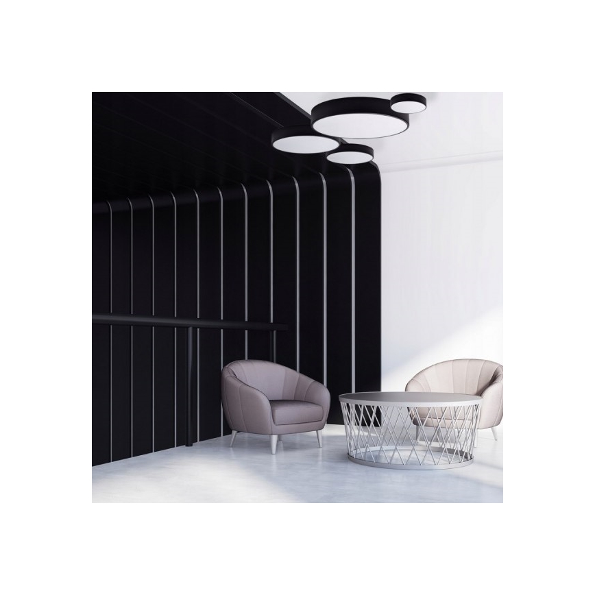 Brilagi - Lubinis šviestuvas CLARE 6xE27/24W/230V diametras 80 cm juoda