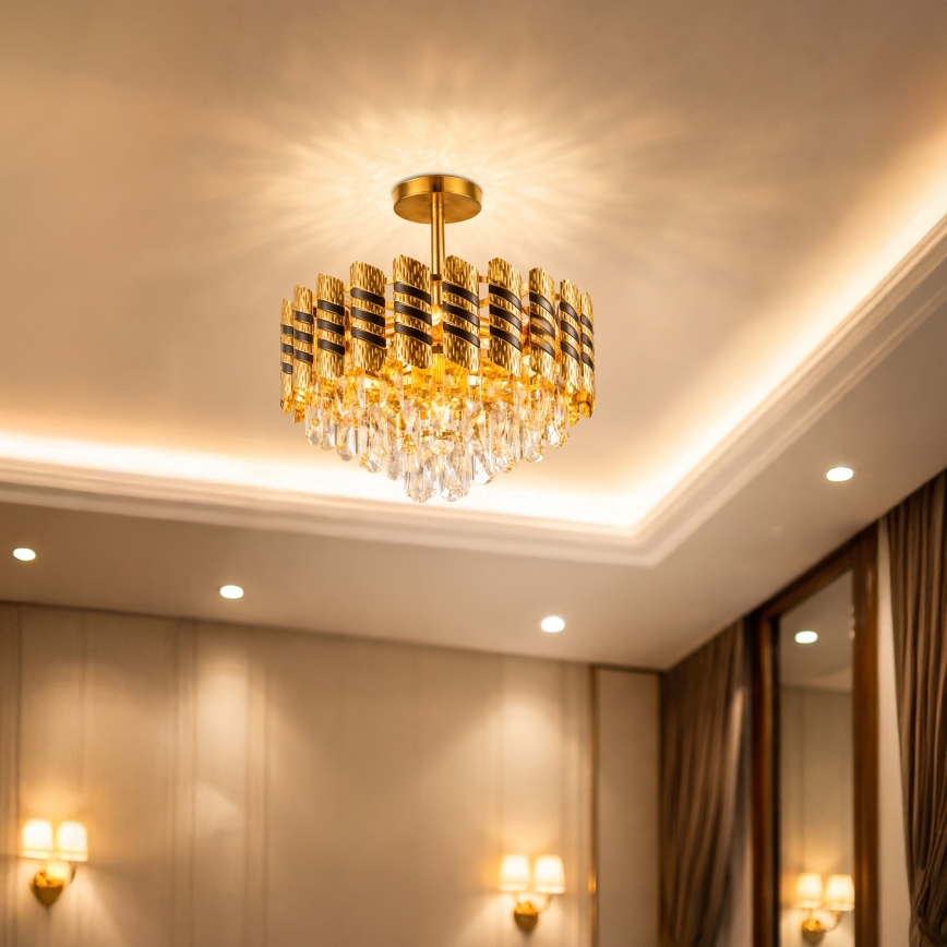 Brilagi - Lubinis šviestuvas CRISTAL 5xE14/40W/230V, skersmuo 38 cm