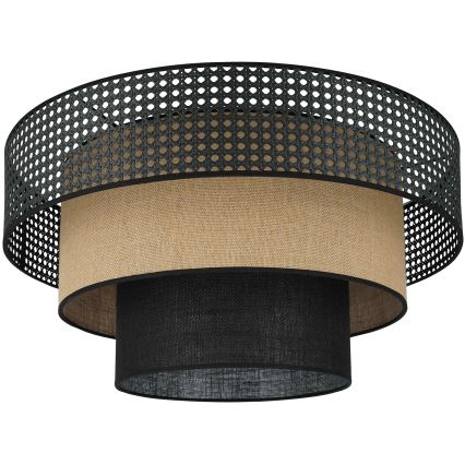Brilagi - Lubinis šviestuvas DAKOTA LUNETA 1xE27/15W/230V diametras 45 cm juoda/smėlio spalva