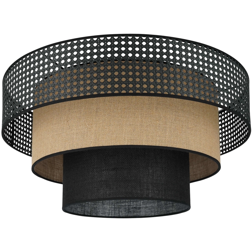 Brilagi - Lubinis šviestuvas DAKOTA LUNETA 1xE27/15W/230V diametras 45 cm juoda/smėlio spalva