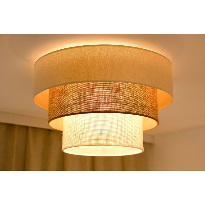 Brilagi-Lubinis šviestuvas DENVER LUNETA 1xE27/15W/230V diametras 45 smėlio spalva/ruda/kreminė