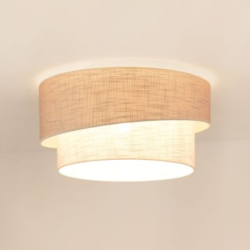 Brilagi - Lubinis šviestuvas DOVER SHINE 1xE27/15W/230V diametras 50 cm pilka/kreminė