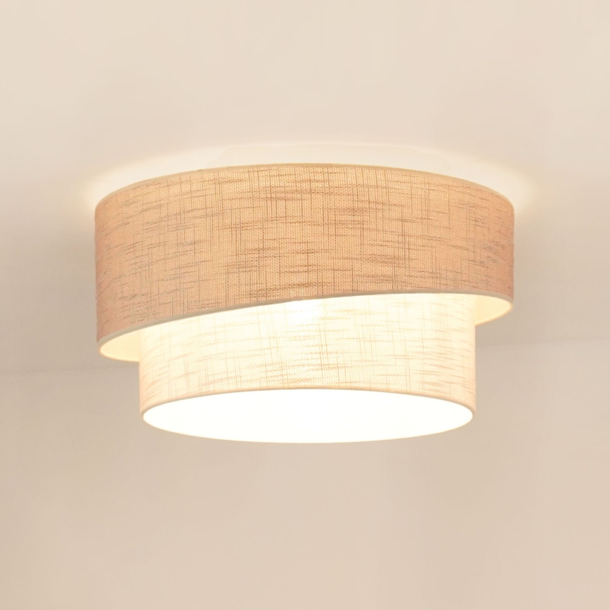 Brilagi - Lubinis šviestuvas DOVER SHINE 1xE27/15W/230V diametras 50 cm pilka/kreminė