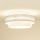 Brilagi - Lubinis šviestuvas DOVER SPACE LED/12W/230V diametras 50 cm 3000K/4000K/6400K pilka/kreminė