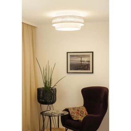 Brilagi - Lubinis šviestuvas DOVER SPACE LED/12W/230V diametras 50 cm 3000K/4000K/6400K pilka/kreminė