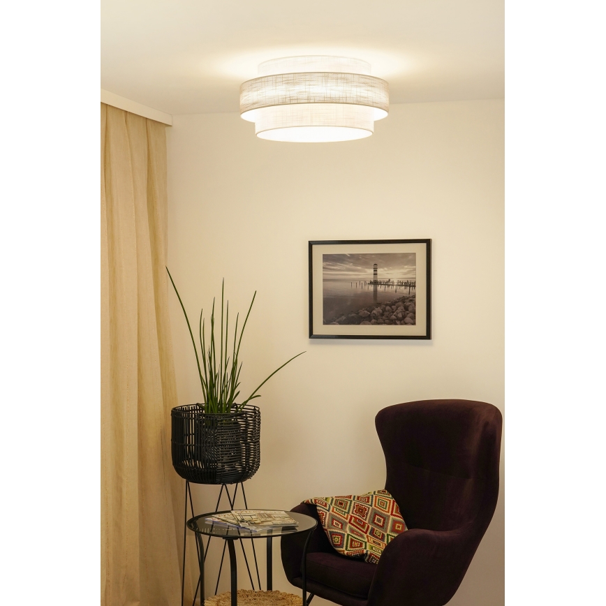 Brilagi - Lubinis šviestuvas DOVER SPACE LED/12W/230V diametras 50 cm 3000K/4000K/6400K pilka/kreminė